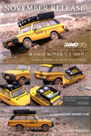 INNO64 1/64 RANGE ROVER CLASSIC CAMEL TROPHY 1982 w/Tool Box, Fuel/Oil Container Dirty