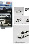 MINI GT #218 WHITE PORSCHE TAYCAN TURBO S MIJO USA EXCLUSIVE #218